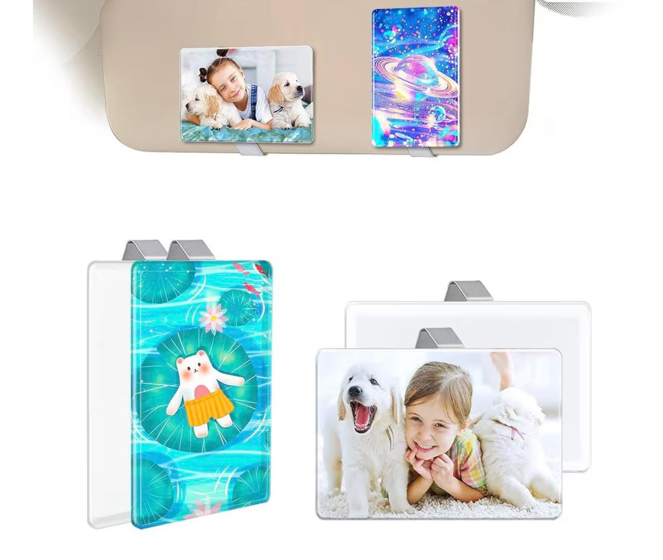 Personalized Acrylic Car Visor Clips