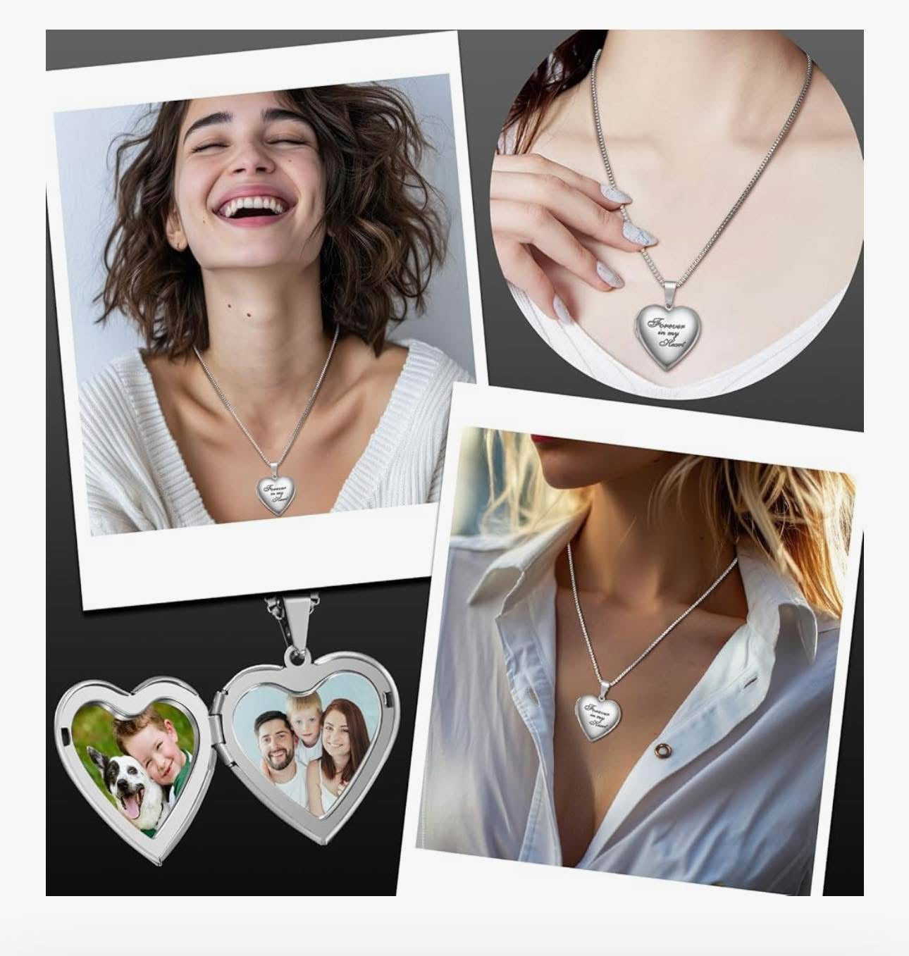 Custom Forever in My Heart Necklace