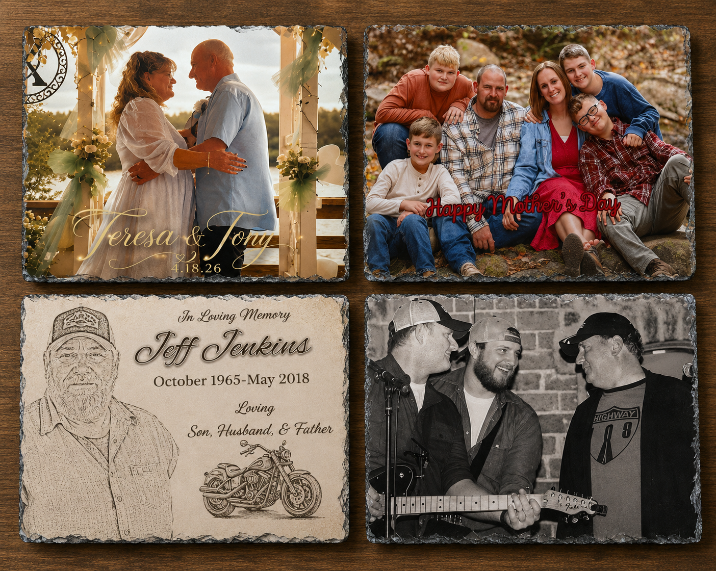 Custom 6x8 Slate Photo